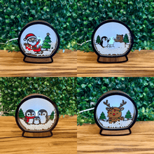 Load image into Gallery viewer, Christmas Snow Globe Night Light